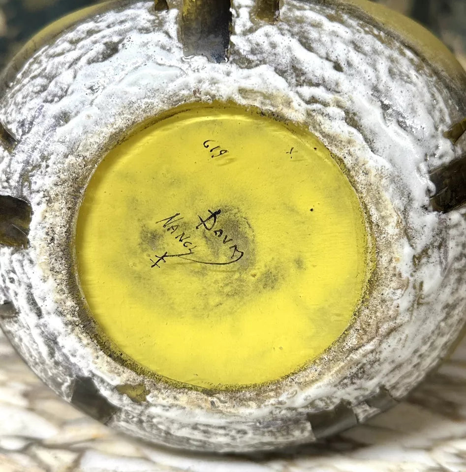 ドーム兄弟（ドームナンシー） 冬景色が描かれた雪の花瓶