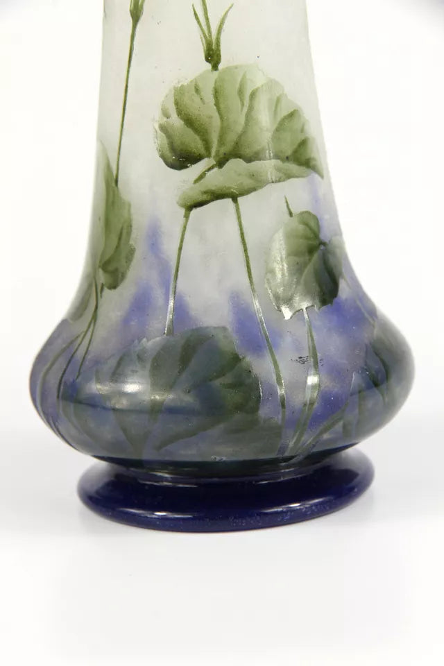 ドーム兄弟（ドームナンシー）スミレの花が描かれた中型花瓶