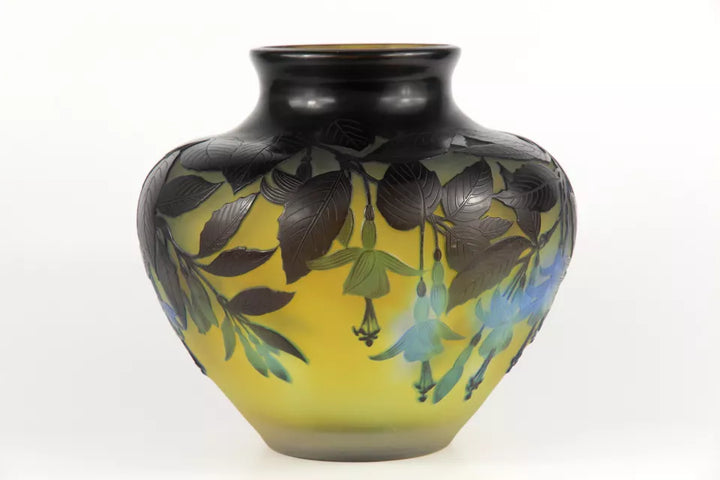 エミールガレ フクシアの花が描かれた花瓶 – アンティークテーブルウェア