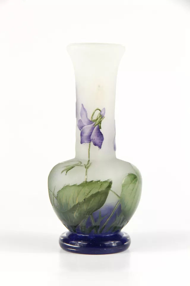 ドーム兄弟（ドームナンシー）スミレの花が描かれた花瓶