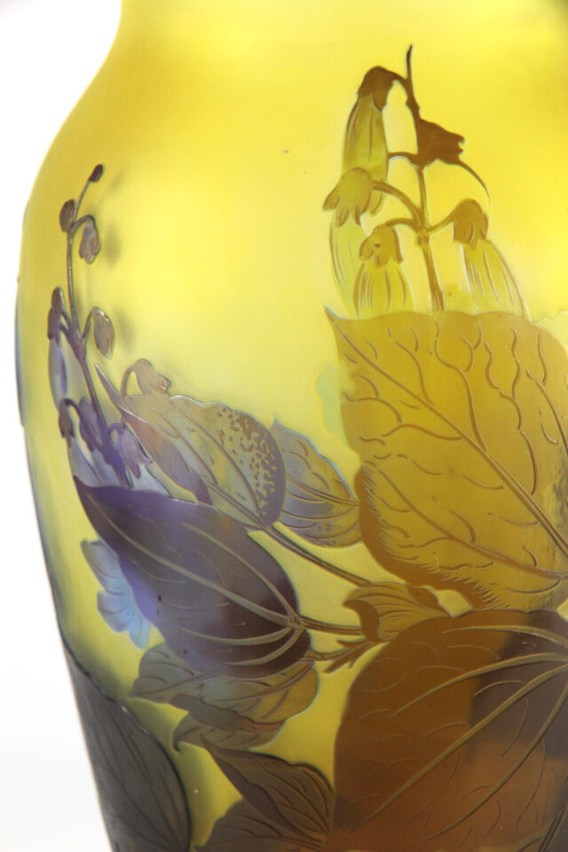 エミールガレ　ヒヤシンスの花の花瓶　1910年代　アールヌーボー時代の作品