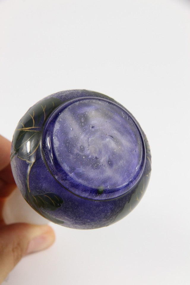ドーム兄弟（ドームナンシー）スミレの花が描かれた花瓶