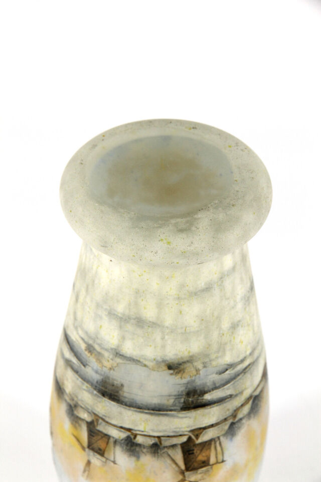 ドーム兄弟（ドームナンシー）オランダの風景と風車が描かれた花瓶