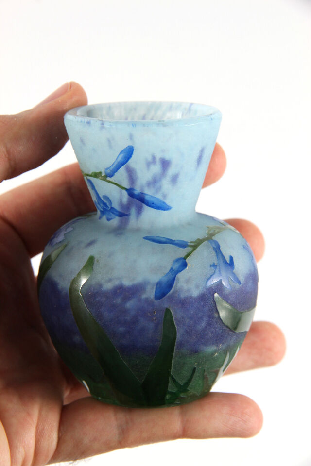 ドーム兄弟（ドームナンシー） ヒヤシンスの花の花瓶 アールヌーボー時代の作品