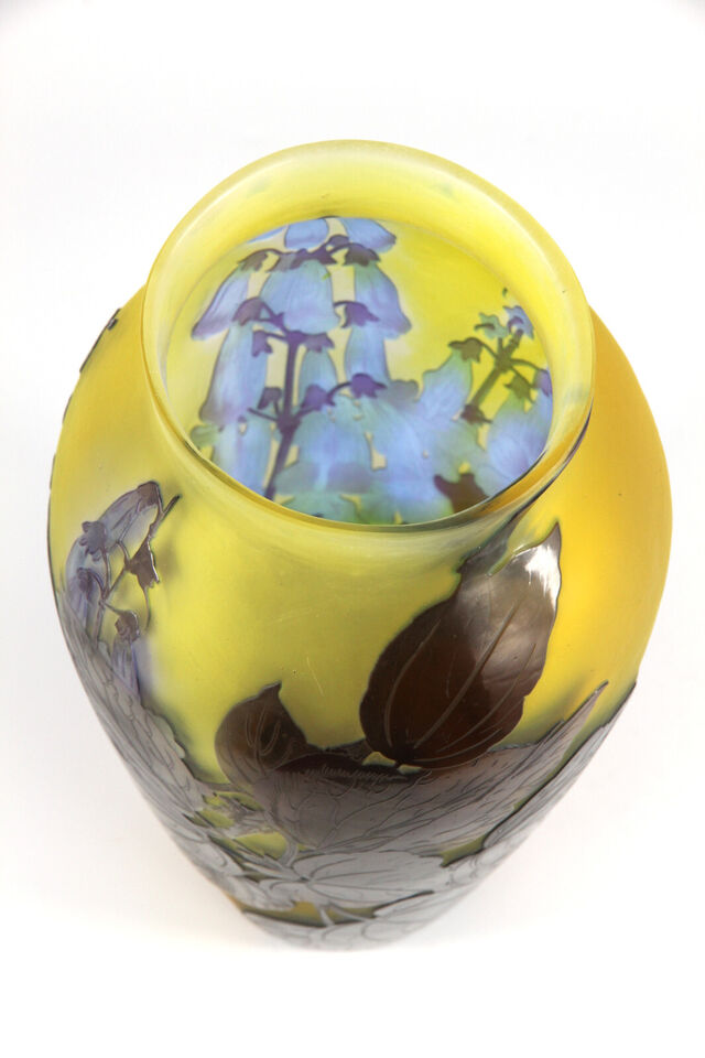 エミールガレ　ヒヤシンスの花の花瓶　1910年代　アールヌーボー時代の作品