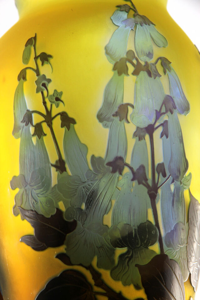 エミールガレ　ヒヤシンスの花の花瓶　1910年代　アールヌーボー時代の作品