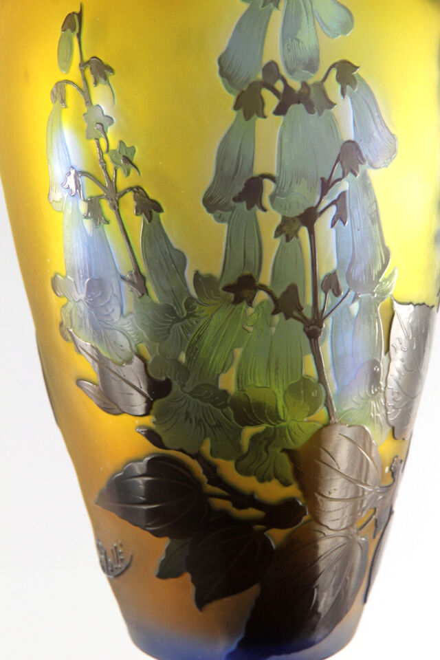 エミールガレ　ヒヤシンスの花の花瓶　1910年代　アールヌーボー時代の作品