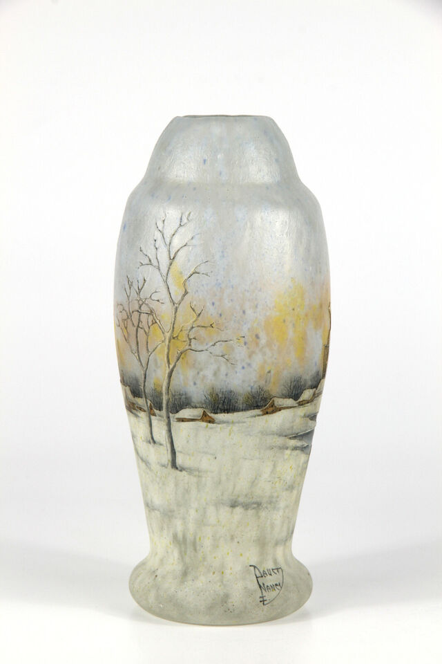 ドーム兄弟（ドームナンシー）オランダの風景と風車が描かれた花瓶