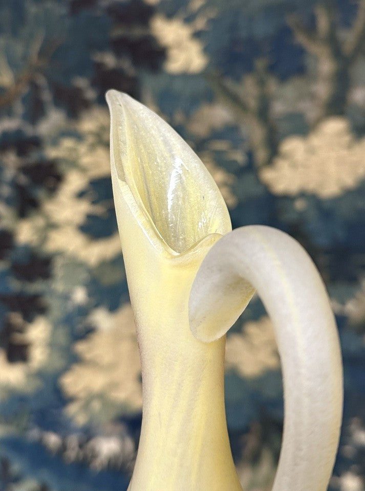 ドーム兄弟 オダマキの花の水差し型花瓶　アールヌーボー