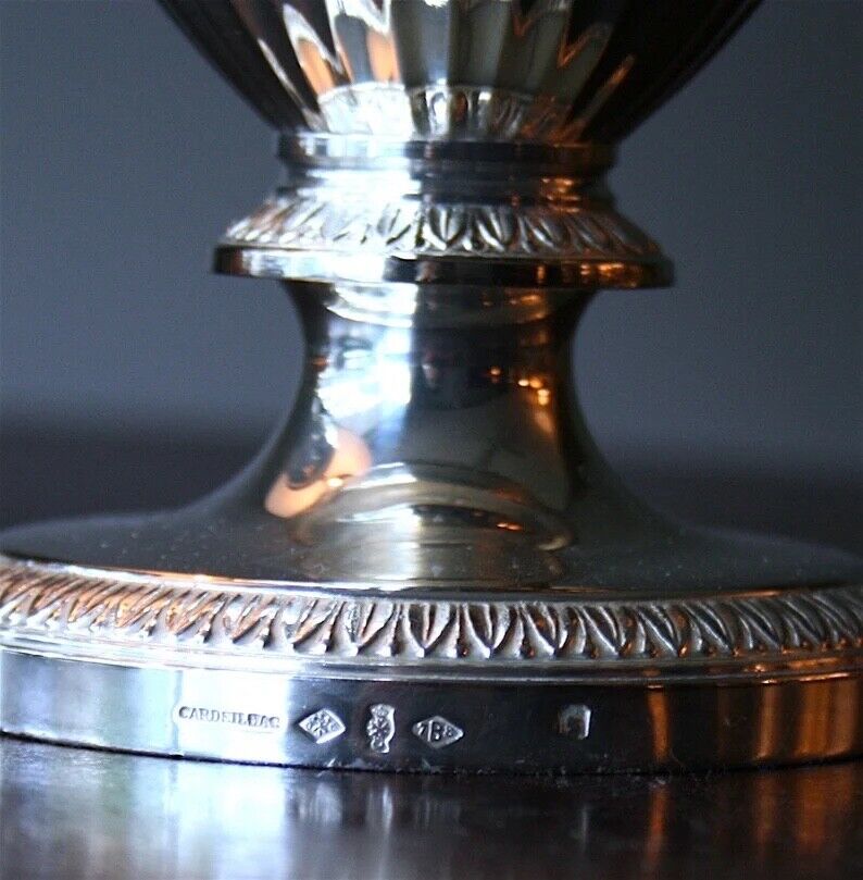 クリストフルカルディヤック マルメゾン/エンパイア 4 ピース コーヒー & ティーセット 950 スターリングシルバー