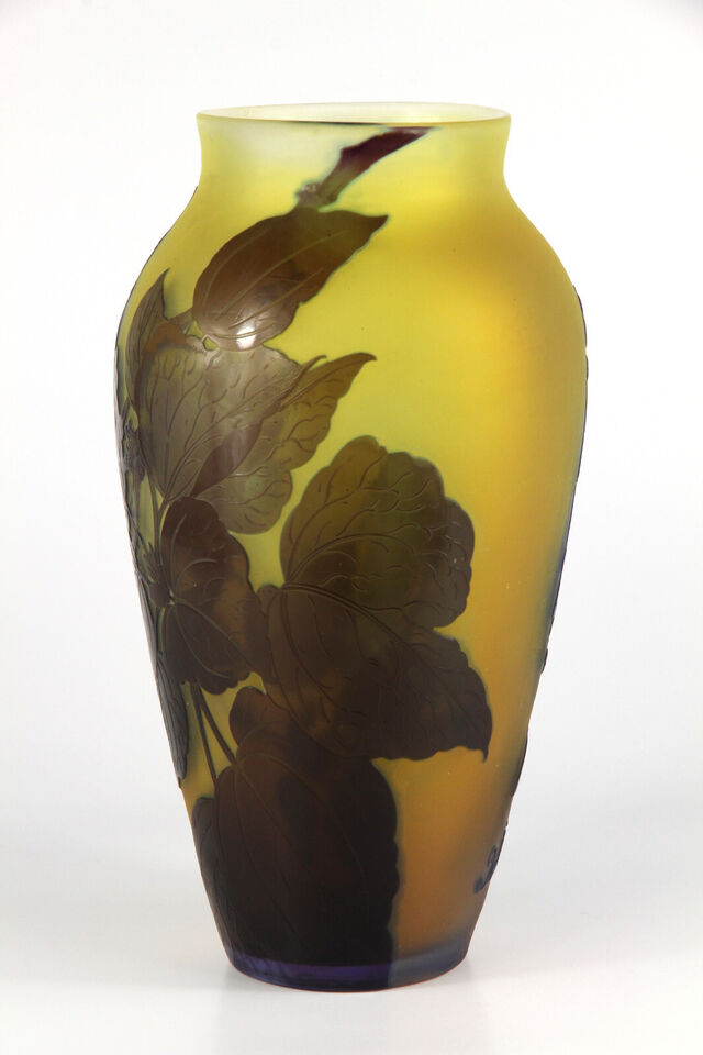エミールガレ　ヒヤシンスの花の花瓶　1910年代　アールヌーボー時代の作品