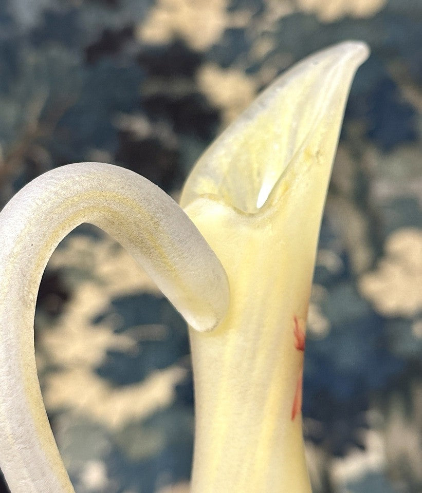 ドーム兄弟 オダマキの花の水差し型花瓶　アールヌーボー