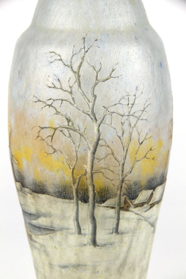 ドーム兄弟（ドームナンシー）オランダの風景と風車が描かれた花瓶