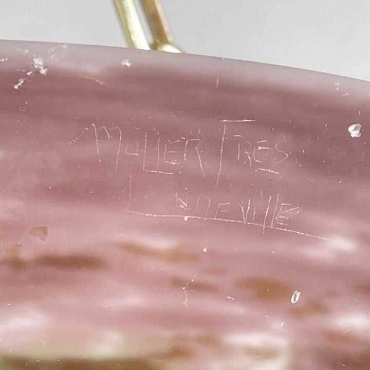 アールデコ調シャンデリア 吊りランプ ミューラー兄弟のバスクランプ