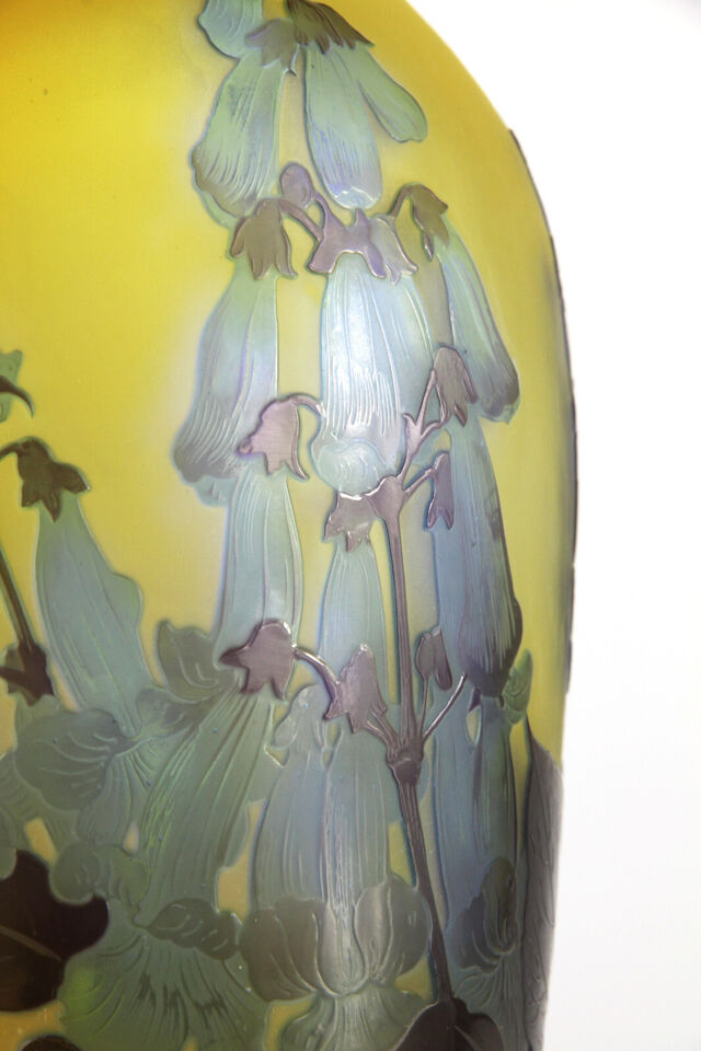 エミールガレ　ヒヤシンスの花の花瓶　1910年代　アールヌーボー時代の作品