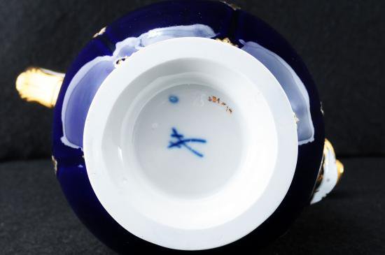 ０７４　マイセン 金彩 Bフォーム グランツ・コーヒーポット meissen