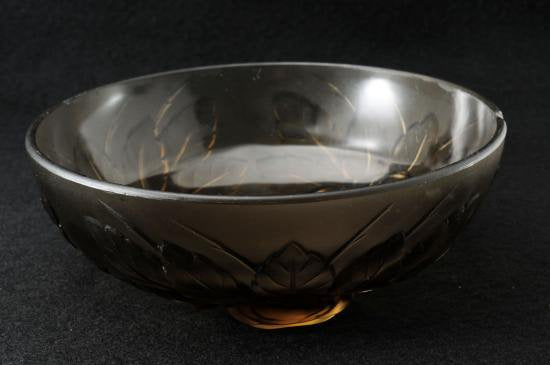 ０２３　ミューラー兄弟　アールデコ名作　オパーク彩ガラス錬鉄器