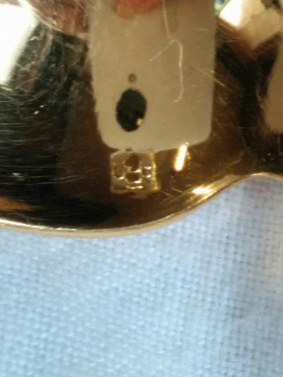 ０７１　クリストフル 24金P ヴァンドーム モカスプーン