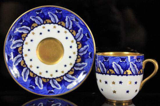 ０４２　ふくろうのデミタスカップ＆ソーサー