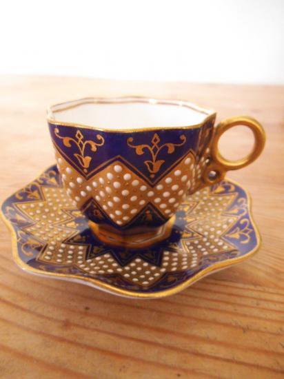 ０３８　コバルトブルージュエル　デミタスカップ＆ソーサー