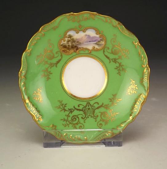 ０３４　風景画　デミタスカップ＆ソーサー