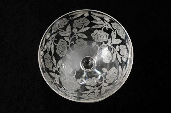 １６４　美品　OLD BACCARAT バカラ ローズ シュバリエ グラス アンティーク