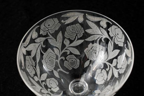 １６４　美品　OLD BACCARAT バカラ ローズ シュバリエ グラス アンティーク