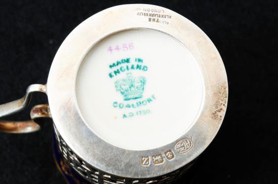 ０３１　純銀ホルダー付　カップ＆ソーサー