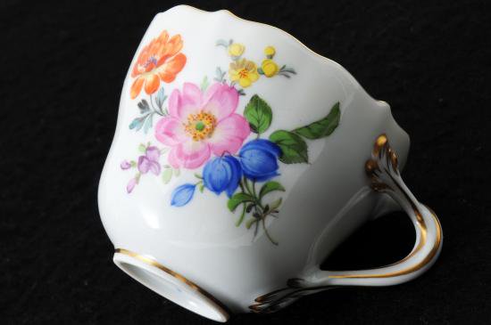 MEISSEN - マイセン　ベーシックフラワー　５つ花　カップ＆ソーサー　① マイセン（Meissen） ベーシックフラワー（五つ花） 110110