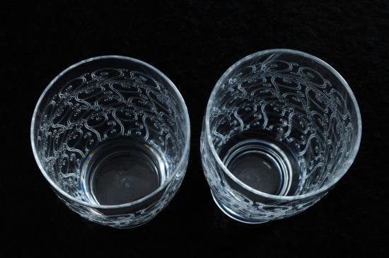 １６７　オールド・バカラ ローハン 樽型グラス 2客 baccarat