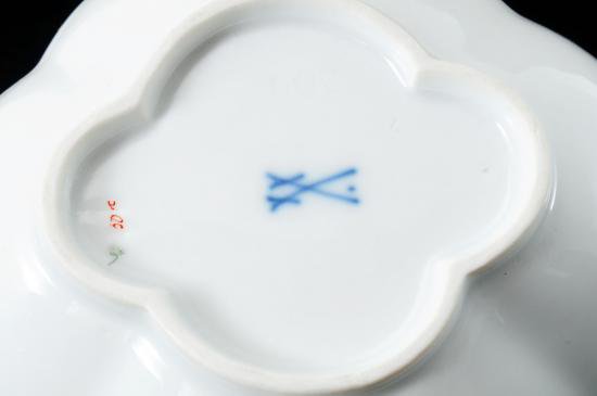 １１２　マイセン meissen インドの華リッチ グリーン カップ&ソーサー 1級品