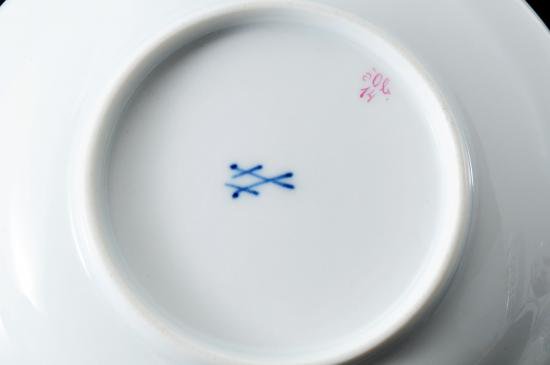 １１６　マイセン meissen 最高峰インドの華 リッチピンク トリオ 1級品