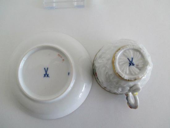 １１７　マイセン　meissen スワンサービス　カップ＆ソーサー１級品