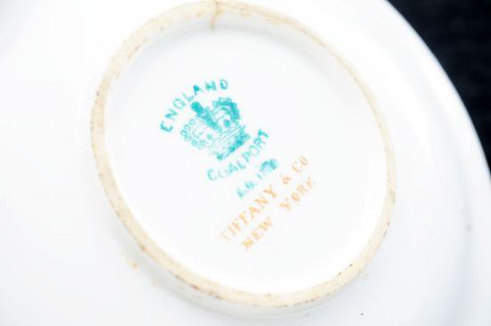 コールポート　Coalport デミタスC&S コバルト地 金ベタ潰し