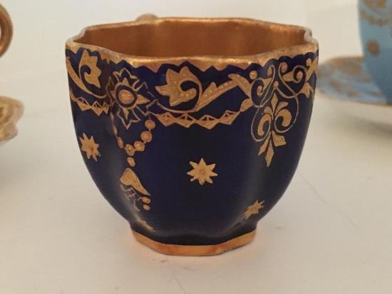 コールポート　コバルトブルー　デミタスカップ＆ソーサー