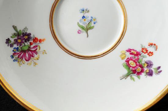 １２３　マイセン　マルコリーニ期 スワンハンドル カップ＆ソーサー