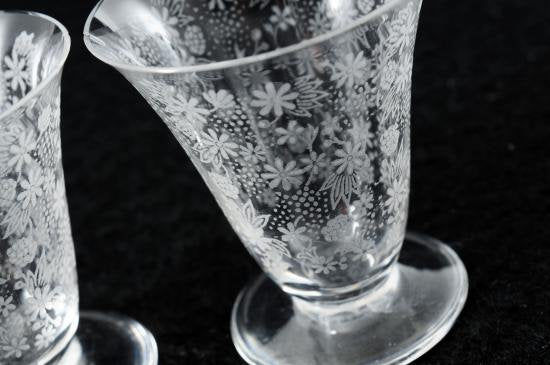１７５　オールド・バカラ Old Baccarat ・エリザベート グラス 5cm 2客