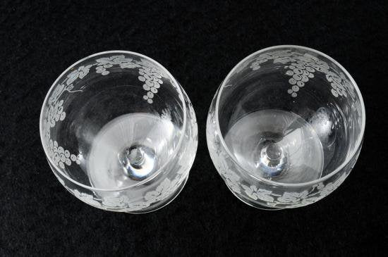 １７７　バカラ baccarat ぶどう図 ブランデーグラス ２客 小