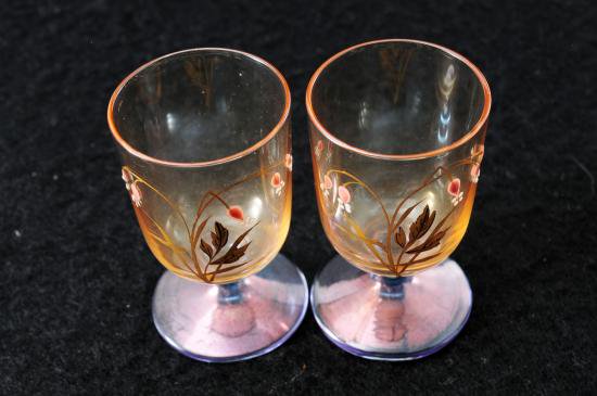 １７８　バカラ baccarat ジャポニズム スズランの花 グラス ２客