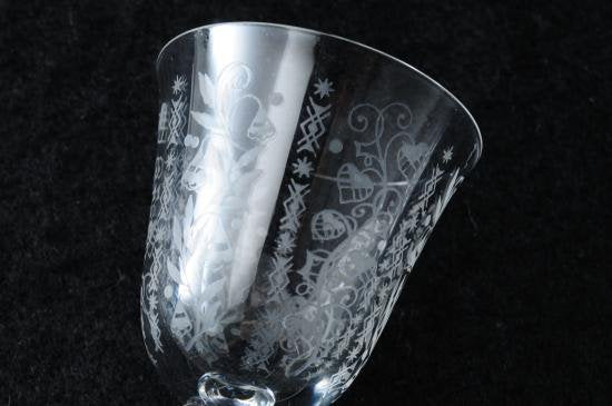１８２　オールド・バカラ アルジャンティーナ グラス 5.5cm 2客