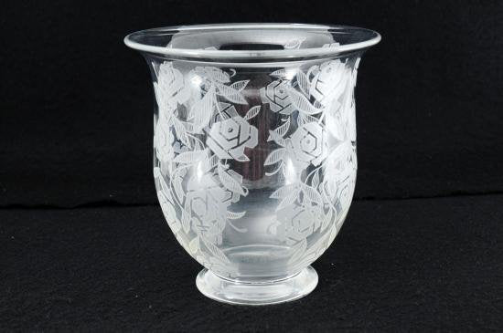 １８５　稀少 BACCARAT バカラ 花瓶 大 シュヴァリエ ローズ