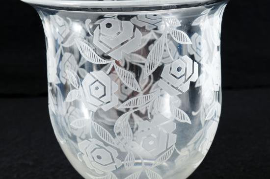１８５　稀少 BACCARAT バカラ 花瓶 大 シュヴァリエ ローズ