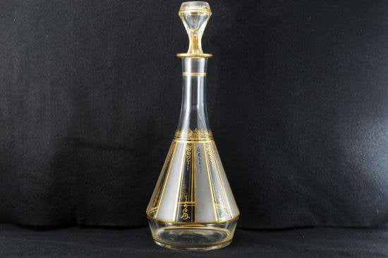 １９２　バカラ baccarat・金彩切子多面体　キャラフェ デカンタ