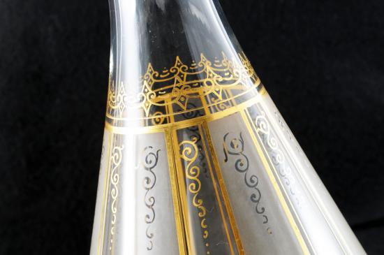 １９２　バカラ baccarat・金彩切子多面体　キャラフェ デカンタ