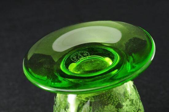 オールド・バカラ Baccarat ・エリザベート グラス グリーン大