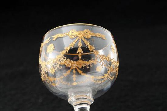 ２０１　オールドバカラ　BACCARAT　金彩　ショットグラス　１客