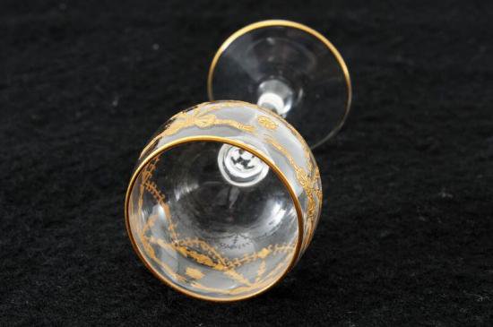 ２０１　オールドバカラ　BACCARAT　金彩　ショットグラス　１客