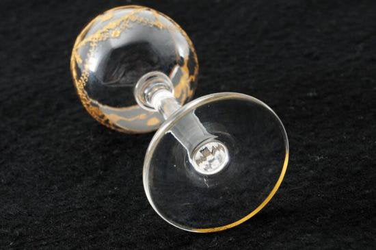 ２０１　オールドバカラ　BACCARAT　金彩　ショットグラス　１客