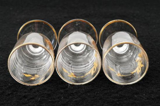 ２０４　超希少 バカラ baccarat 花柄 グラス３客セット