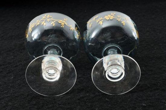 ２０６　超希少 バカラ baccarat ジャポニズム 花柄 グラス ２客セット